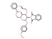 4-甲氧苯基3-O-烯丙基-4,6-O-<span class='lighter'>苯</span><span class='lighter'>亚</span><span class='lighter'>甲基</span>-2-脱氧-2-<span class='lighter'>苯</span><span class='lighter'>二</span>甲酰<span class='lighter'>亚</span><span class='lighter'>氨基</span>-β-D-吡喃葡萄糖苷