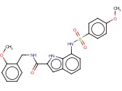 N-(<span class='lighter'>2-METHOXYBENZYL</span>)-7-[((4-METHOXYPHENYL)SULFONYL)AMINO]-(1H)-INDOLE-2-CARBOXAMIDE