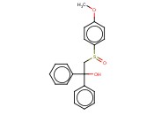 2-[(4-METHOXYPHENYL)SULFINYL]-1,1-<span class='lighter'>DIPHENYL</span>-1-ETHANOL