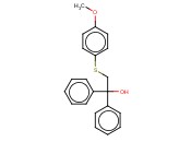 2-[(4-METHOXYPHENYL)SULFANYL]-1,1-<span class='lighter'>DIPHENYL</span>-1-ETHANOL