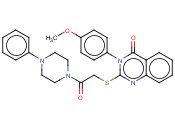 3-(4-<span class='lighter'>甲</span><span class='lighter'>氧</span><span class='lighter'>苯基</span>)-2-{[2-羰基-2-(4-<span class='lighter'>苯基</span>哌嗪-1-<span class='lighter'>基</span>)<span class='lighter'>乙基</span>]硫烷基}喹唑啉-4(3H)-酮