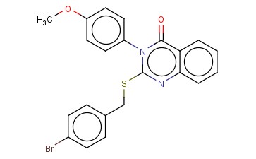 2-((4-BROMOBENZYL)THIO)-3-(4-METHOXYPHENYL)-4(3H)-QUINAZOLINONE