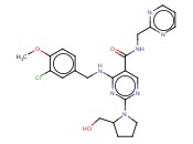 4-[(3-氯-4-甲氧基<span class='lighter'>苄基</span>)氨基]-2-[2-(<span class='lighter'>羟</span>甲基)-1-吡咯烷基]-N-(2-嘧啶基甲基)-5-嘧啶甲磺酰胺