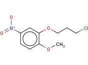 2-(3-氯<span class='lighter'>丙</span><span class='lighter'>氧基</span>)-1-甲<span class='lighter'>氧基</span>-4-硝基<span class='lighter'>苯</span>