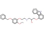 1-({2-[5-(<span class='lighter'>苄</span><span class='lighter'>氧基</span>)-2-<span class='lighter'>甲</span><span class='lighter'>氧基</span>苯<span class='lighter'>氧基</span>]乙基}氨基)-3-(9H-咔唑-4-<span class='lighter'>氧基</span>)丙烷-2-醇