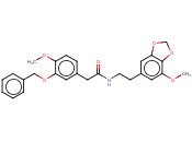 2 - （3 - （<span class='lighter'>苄</span>氧基）-4 -甲氧基苯基）- N的-（2- （7-甲氧基研究[D] [1,3]二<span class='lighter'>氧</span>杂环戊烯- 5 -基）乙基）<span class='lighter'>乙酰</span>胺