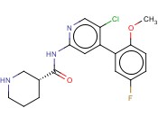 (3R)-N-[5-氯-4-(5-氟-2-甲氧基苯基)-2-<span class='lighter'>吡啶基</span>]-3-<span class='lighter'>哌啶</span>甲酰胺