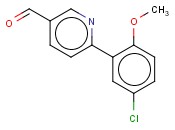 6-(5-<span class='lighter'>CHLORO</span>-2-METHOXY-PHENYL)-<span class='lighter'>PYRIDINE</span>-3-CARBALDEHYDE