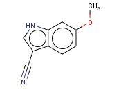 <span class='lighter'>1H-INDOLE-3-CARBONITRILE</span>, <span class='lighter'>6-METHOXY-</span>