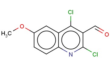 2,4-二氯-6-甲氧基-3-<span class='lighter'>喹啉</span><span class='lighter'>甲醛</span>