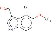 4-BROMO-5-<span class='lighter'>METHOXYINDOLE-3-CARBOXALDEHYDE</span>