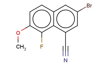 3-BROMO-8-FLUORO-7-METHOXY-1-NAPHTHONITRILE