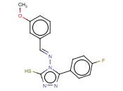 5-(4-FLUOROPHENYL)-4-((3-METHOXYBENZYLIDENE)AMINO)-4H-1,2,4-TRIAZOLE-3-THIOL