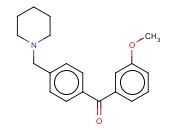 <span class='lighter'>3-METHOXY-4</span>'-<span class='lighter'>PIPERIDINOMETHYL</span> <span class='lighter'>BENZOPHENONE</span>