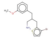 2-(3-AMINO-2-[(3-METHOXYPHENYL)METHYL]PROPYL)-<span class='lighter'>3-BROMOTHIOPHENE</span>