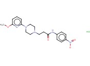 1-<span class='lighter'>哌嗪</span>丙酰胺,4-(6-甲氧基-2-吡啶基)-N-(4-硝基苯基)-,<span class='lighter'>盐酸盐</span>