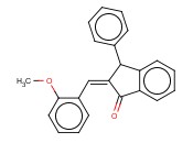 2-[(2-METHOXYPHENYL)METHYLENE]-3-PHENYL-1-<span class='lighter'>INDANONE</span>
