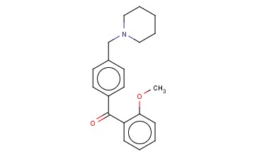 <span class='lighter'>2-METHOXY-4</span>'-<span class='lighter'>PIPERIDINOMETHYL</span> <span class='lighter'>BENZOPHENONE</span>