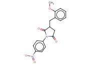 3-(<span class='lighter'>2-METHOXYBENZYL</span>)-1-(4-NITROPHENYL)PYRROLIDINE-2,5-DIONE