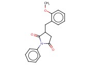 3-(<span class='lighter'>2-METHOXYBENZYL</span>)-1-PHENYLPYRROLIDINE-2,5-DIONE