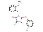 1-(2-CHLORO-6-FLUOROBENZYL)-3-(<span class='lighter'>2-METHOXYBENZYL</span>)-1H-IMIDAZOLE-2,4,5(3H)-TRIONE