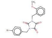 1-(4-BROMOBENZYL)-3-(<span class='lighter'>2-METHOXYBENZYL</span>)-1H-IMIDAZOLE-2,4,5(3H)-TRIONE