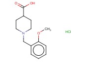 1-(<span class='lighter'>2-METHOXYBENZYL</span>)PIPERIDINE-4-CARBOXYLIC ACID HYDROCHLORIDE