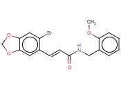 (E)-3-(6-BROMO-1,3-BENZODIOXOL-5-YL)-N-(<span class='lighter'>2-METHOXYBENZYL</span>)-2-PROPENAMIDE