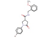 1-(4-BROMOPHENYL)-N-(<span class='lighter'>2-METHOXYBENZYL</span>)-5-OXO-3-PYRROLIDINECARBOXAMIDE