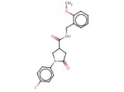 1-(4-FLUOROPHENYL)-N-(<span class='lighter'>2-METHOXYBENZYL</span>)-5-OXO-3-PYRROLIDINECARBOXAMIDE