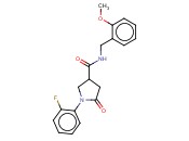 1-(2-FLUOROPHENYL)-N-(<span class='lighter'>2-METHOXYBENZYL</span>)-5-OXO-3-PYRROLIDINECARBOXAMIDE