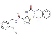 N-(<span class='lighter'>2-METHOXYBENZYL</span>)-5-(3-(<span class='lighter'>2-METHOXYBENZYL</span>)UREIDO)-1,2,3-THIADIAZOLE-4-CARBOXAMIDE