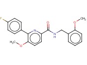 6-(4-FLUOROPHENYL)-5-METHOXY-N-(<span class='lighter'>2-METHOXYBENZYL</span>)-2-PYRIDINECARBOXAMIDE
