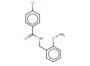 4-CHLORO-N-(<span class='lighter'>2-METHOXYBENZYL</span>)BENZAMIDE