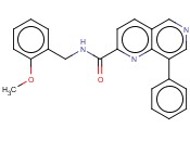 N-(<span class='lighter'>2-METHOXYBENZYL</span>)-8-PHENYL-1,6-NAPHTHYRIDINE-2-CARBOXAMIDE