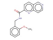 N-(<span class='lighter'>2-METHOXYBENZYL</span>)-1,6-NAPHTHYRIDINE-2-CARBOXAMIDE