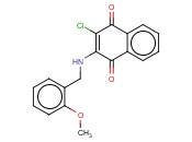 2-CHLORO-3-[(<span class='lighter'>2-METHOXYBENZYL</span>)AMINO]NAPHTHOQUINONE
