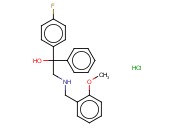 2-(4-FLUOROPHENYL)-2-HYDROXY-N-(<span class='lighter'>2-METHOXYBENZYL</span>)-2-PHENYL-1-ETHANAMINIUM CHLORIDE