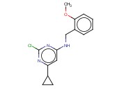 2-CHLORO-6-CYCLOPROPYL-N-(<span class='lighter'>2-METHOXYBENZYL</span>)PYRIMIDIN-4-AMINE