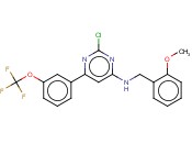 2-CHLORO-N-(<span class='lighter'>2-METHOXYBENZYL</span>)-6-[3-(TRIFLUOROMETHOXY)PHENYL]PYRIMIDIN-4-AMINE