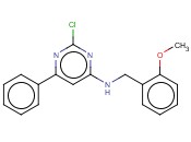 2-CHLORO-N-(<span class='lighter'>2-METHOXYBENZYL</span>)-6-PHENYLPYRIMIDIN-4-AMINE