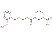 1-(3-[(<span class='lighter'>2-METHOXYBENZYL</span>)THIO]PROPANOYL)PIPERIDINE-3-CARBOXYLIC ACID