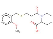 1-(3-[(<span class='lighter'>2-METHOXYBENZYL</span>)THIO]PROPANOYL)PIPERIDINE-2-CARBOXYLIC ACID