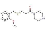1-(3-[(<span class='lighter'>2-METHOXYBENZYL</span>)THIO]PROPANOYL)PIPERAZINE