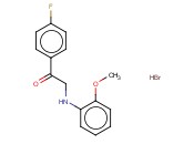 1-(4-FLUOROPHENYL)-2-[(2-METHOXYPHENYL)AMINO]ETHANONE <span class='lighter'>HYDROBROMIDE</span>