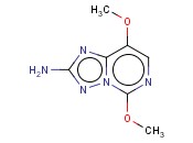 2-<span class='lighter'>氨基</span>-5,8-二<span class='lighter'>甲</span><span class='lighter'>氧基</span>[1,2,4]三唑并[1,5,c]<span class='lighter'>嘧啶</span>