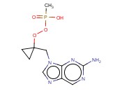 ((1-((2-AMINO-9H-PURIN-9-<span class='lighter'>YL</span>)METHYL)CYCLOPROPOXY)METHYL)<span class='lighter'>PHOSPHONIC</span> ACID