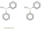 二(甲基二<span class='lighter'>苯基</span><span class='lighter'>膦</span>)钯(II)二<span class='lighter'>氯化</span>物