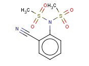 2-[双(<span class='lighter'>甲</span>磺<span class='lighter'>酰</span><span class='lighter'>基</span>)<span class='lighter'>氨基</span>]<span class='lighter'>苯</span>腈