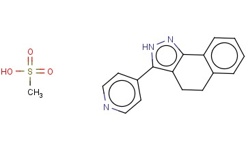 4,5-DIHYDRO-3-(4-PYRIDINYL)-2H-BENZ(G)-INDAZOLE METHANESULFONATE
